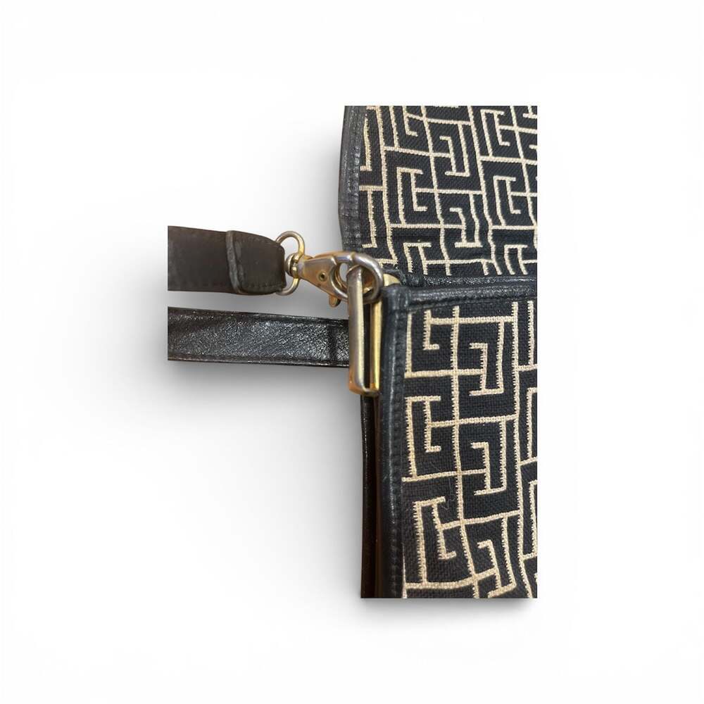 Authentic Vintage Pierre Balmain Labyrinth Monogram Shoulder Bag - Picture 5 of 7